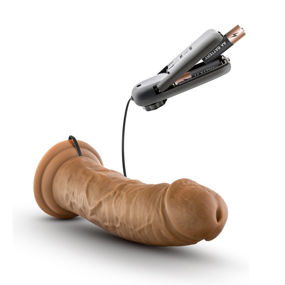 Dr. Skin Dr. Joe Realistic 8 in. Vibrating Dildo Tan - Image 5