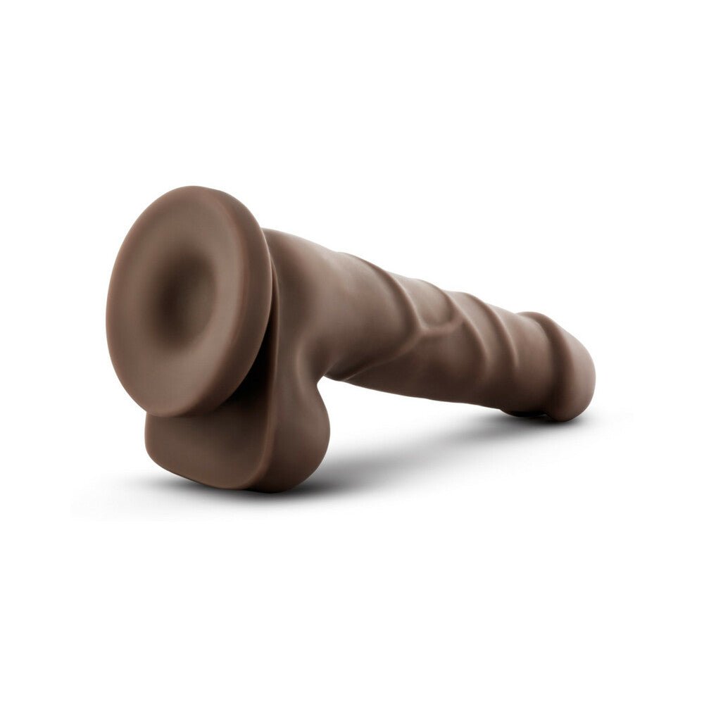 Dr. Skin Basic 7 Realistic 7.75 in. Dildo with Balls Brown - Image 5