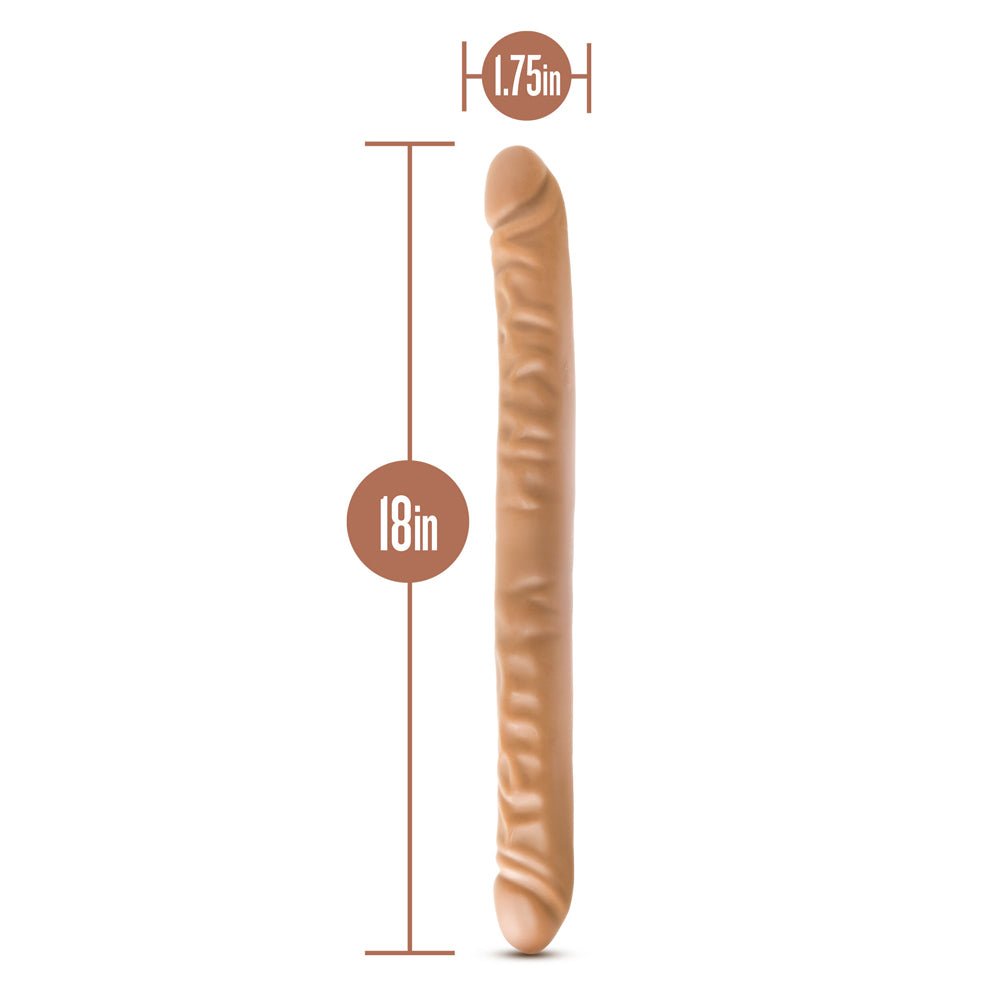 Dr. Skin 18 in. Double Dildo Tan - Image 4