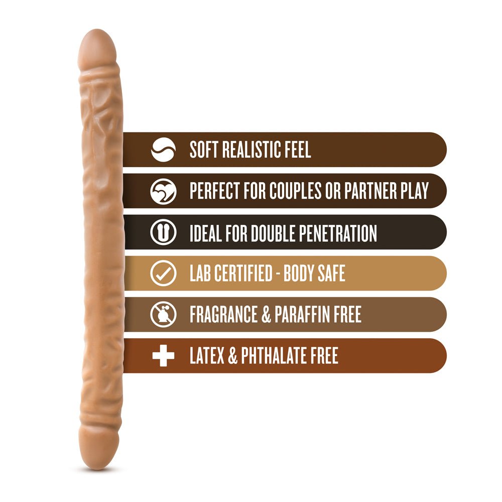 Dr. Skin 18 in. Double Dildo Tan - Image 5
