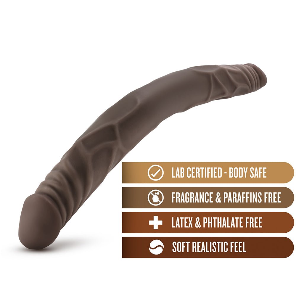 Dr. Skin 14 in. Double Dildo Brown - Image 6