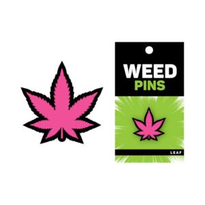 Weed Pin Pink Marijuana Leaf