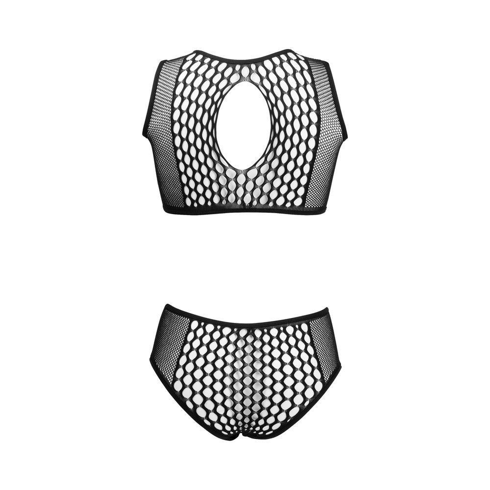 Le Desir Duo Key Hole Bra Set Black O/S - Image 6