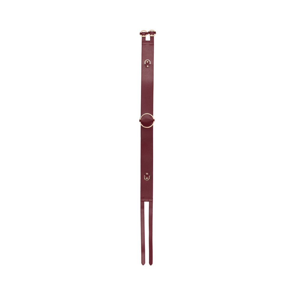 Ouch! Halo Ringed Waist Restraint Belt Burgundy S/M - Image 3
