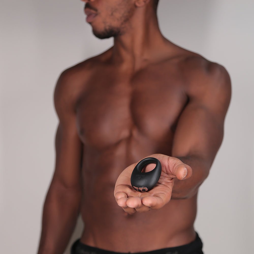 Je Joue Mio Rechargeable Vibrating Silicone Cock Ring Black - Image 5