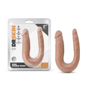 Dr. Skin Mini Double Dong Realistic 12 in. Dual-Ended Dildo Tan