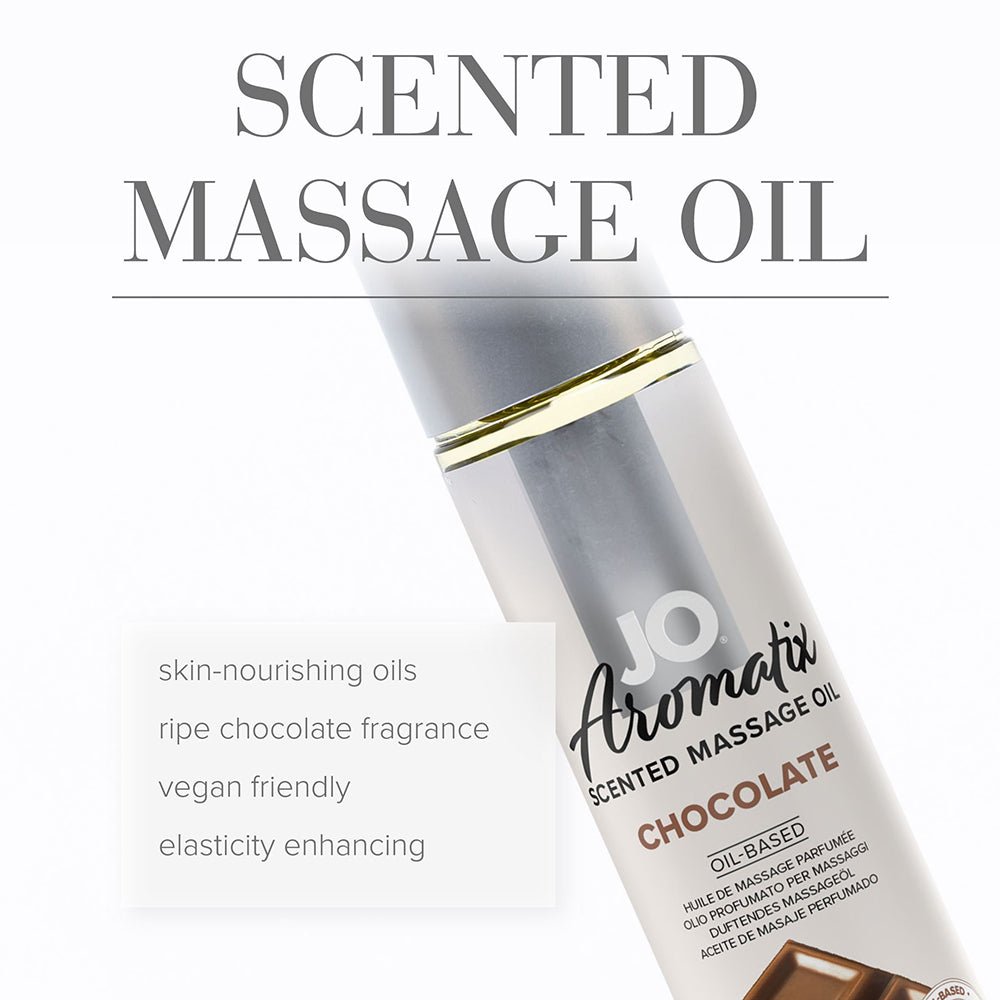 JO Aromatix Chocolate Scented Massage Oil 4 oz. - Image 4