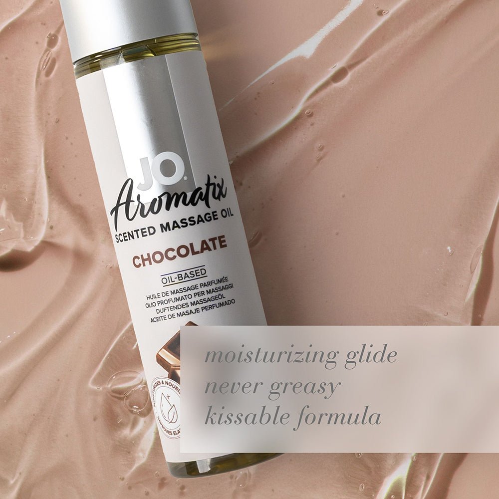 JO Aromatix Chocolate Scented Massage Oil 4 oz. - Image 5