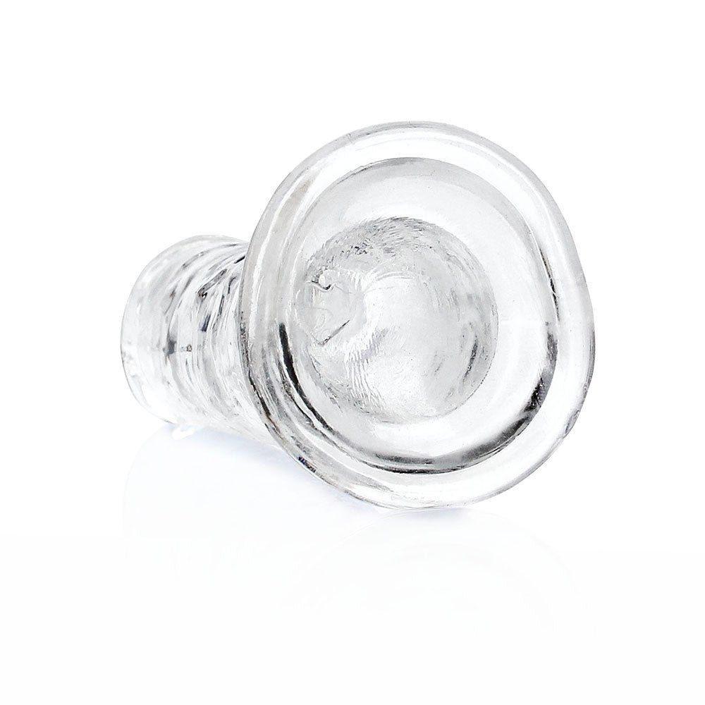 RealRock Crystal Clear Straight 6 in. Dildo Without Balls Clear - Image 5