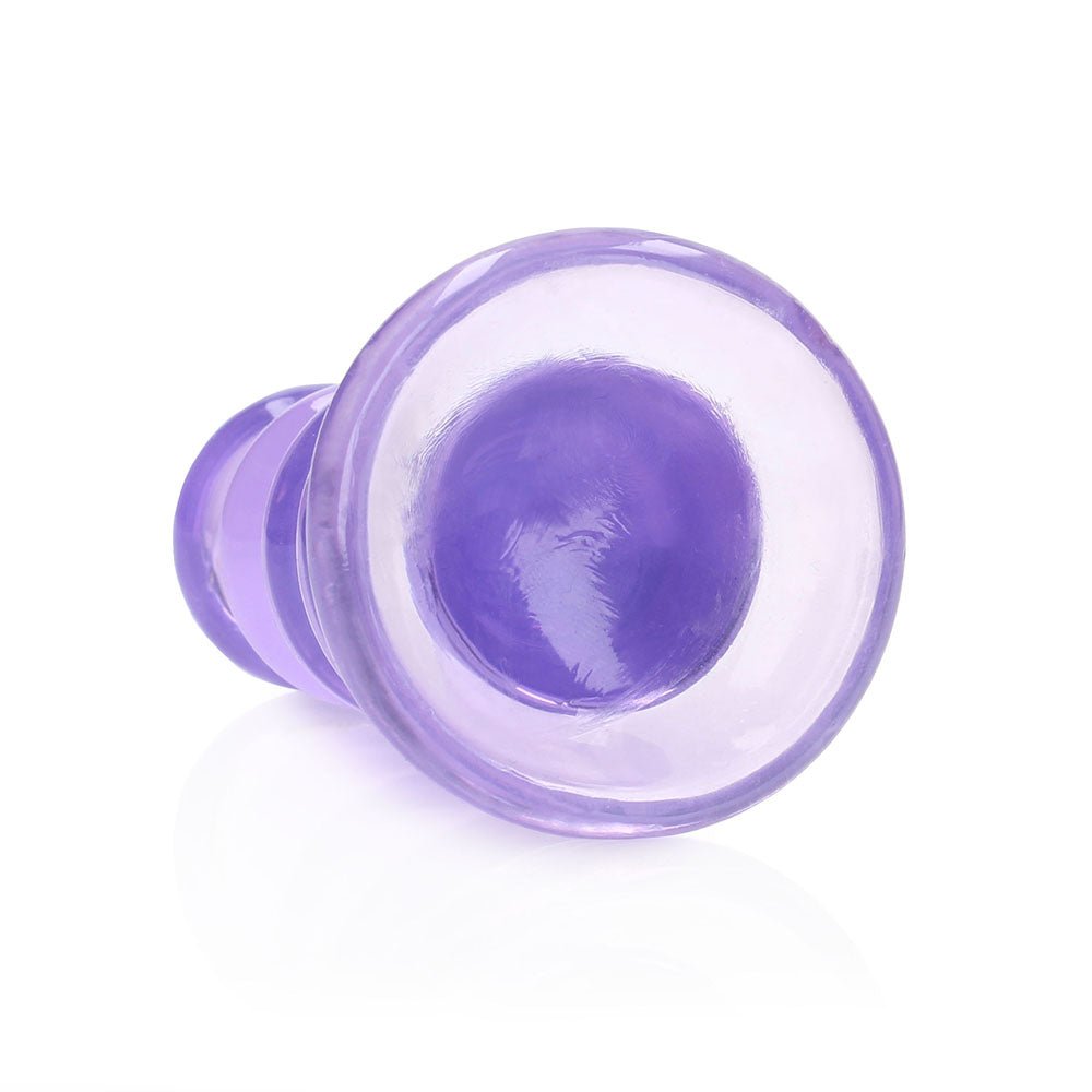 RealRock Crystal Clear Curvy 5.5 in. Dildo/Plug Purple - Image 3