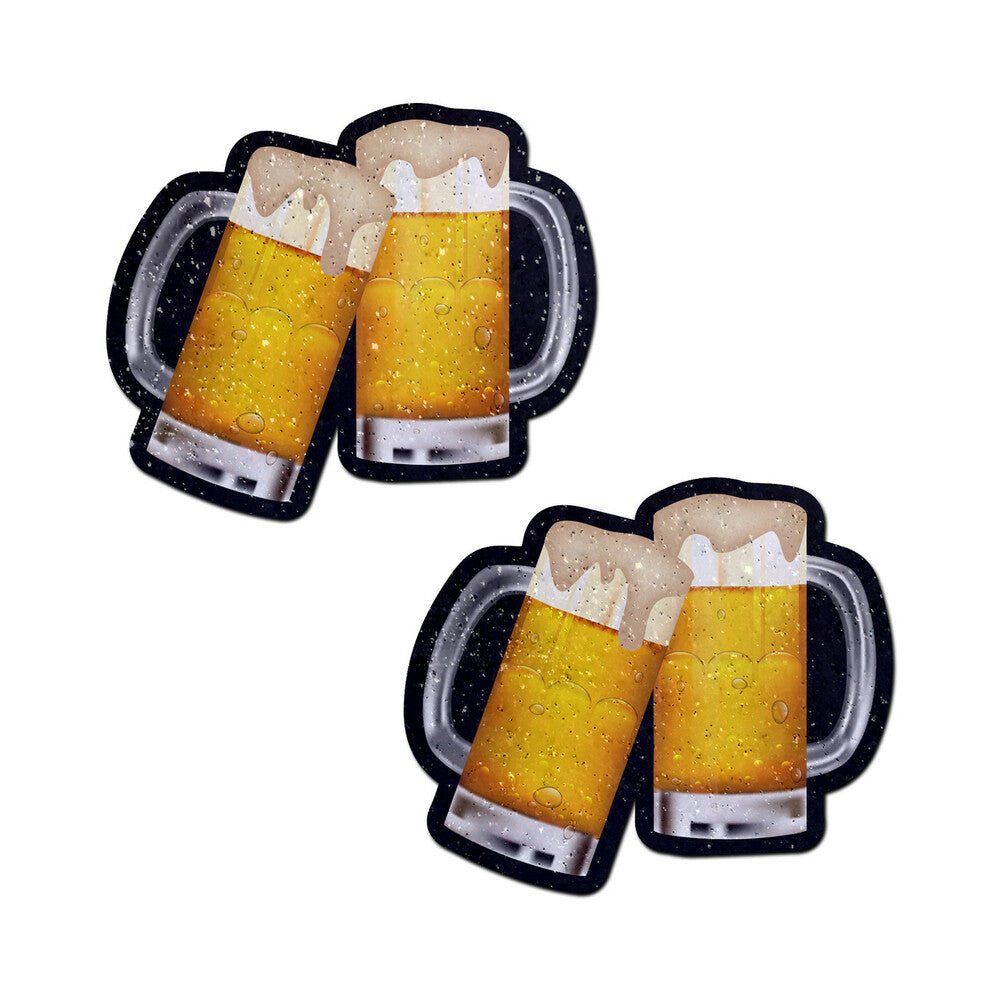 Pastease Clinking Beer Mug Nipple Pasties - Image 2