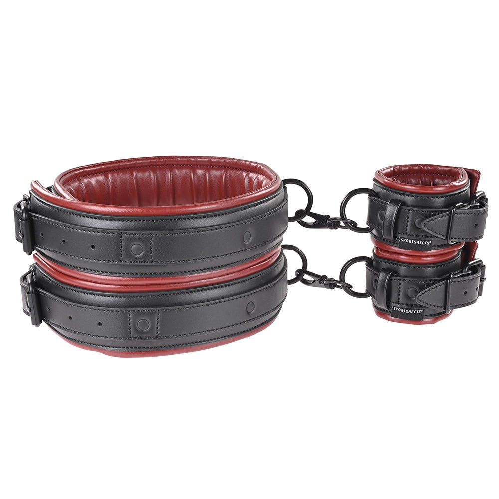 Sportsheets Saffron Adjustable Thigh & Wrist Cuff Set - Image 4