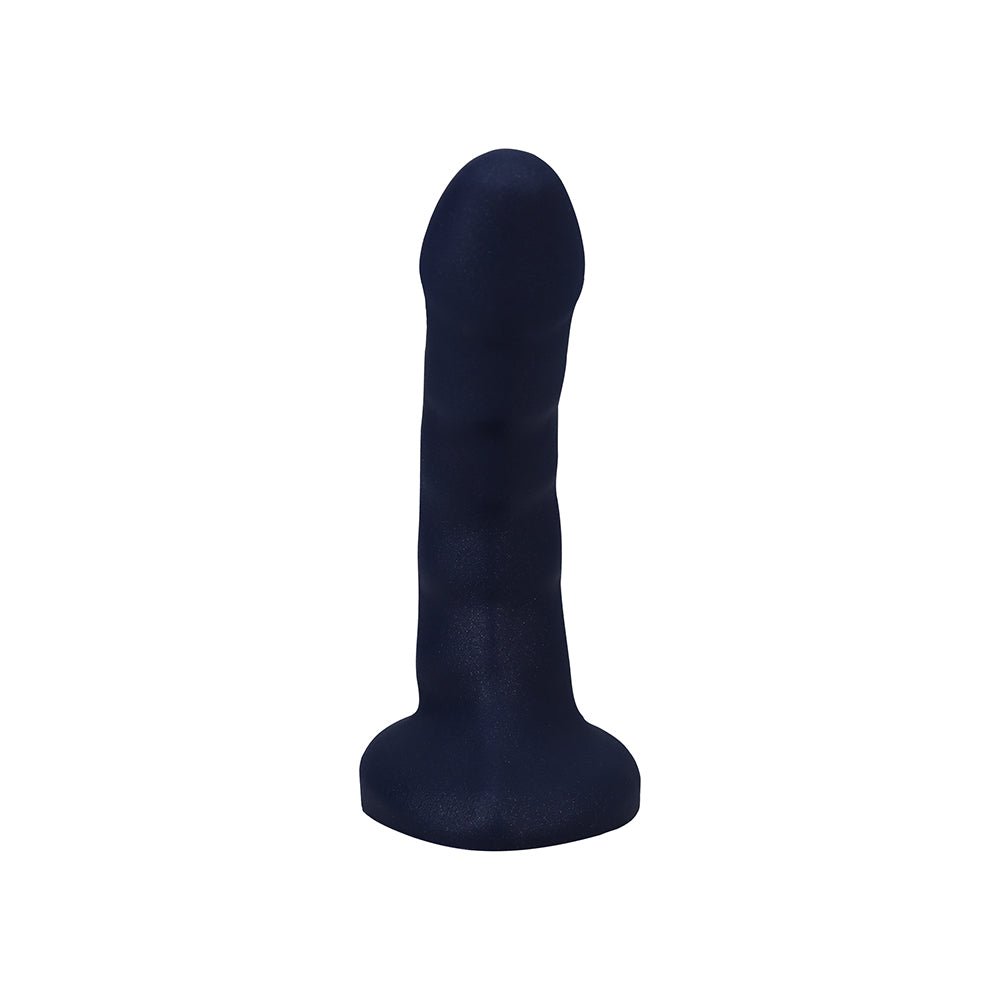 Tantus Curve 6.5 in. Dildo Medium-Firm Sapphire - Image 3