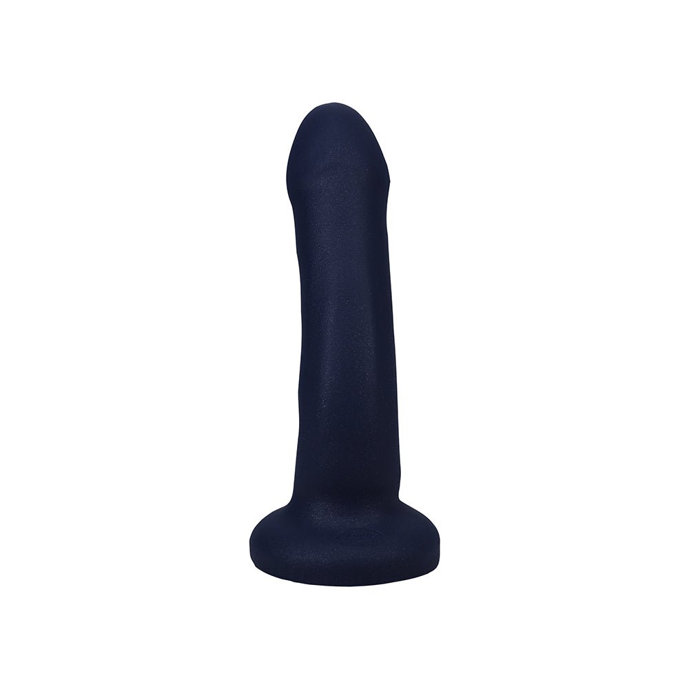 Tantus Curve 6.5 in. Dildo Medium-Firm Sapphire - Image 5