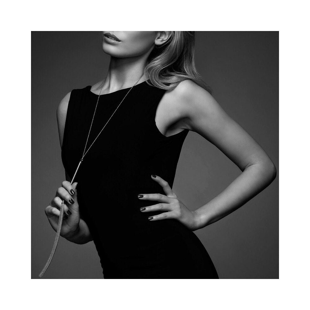Bijoux Indiscrets Magnifique Chain Necklace Whip Silver - Image 3