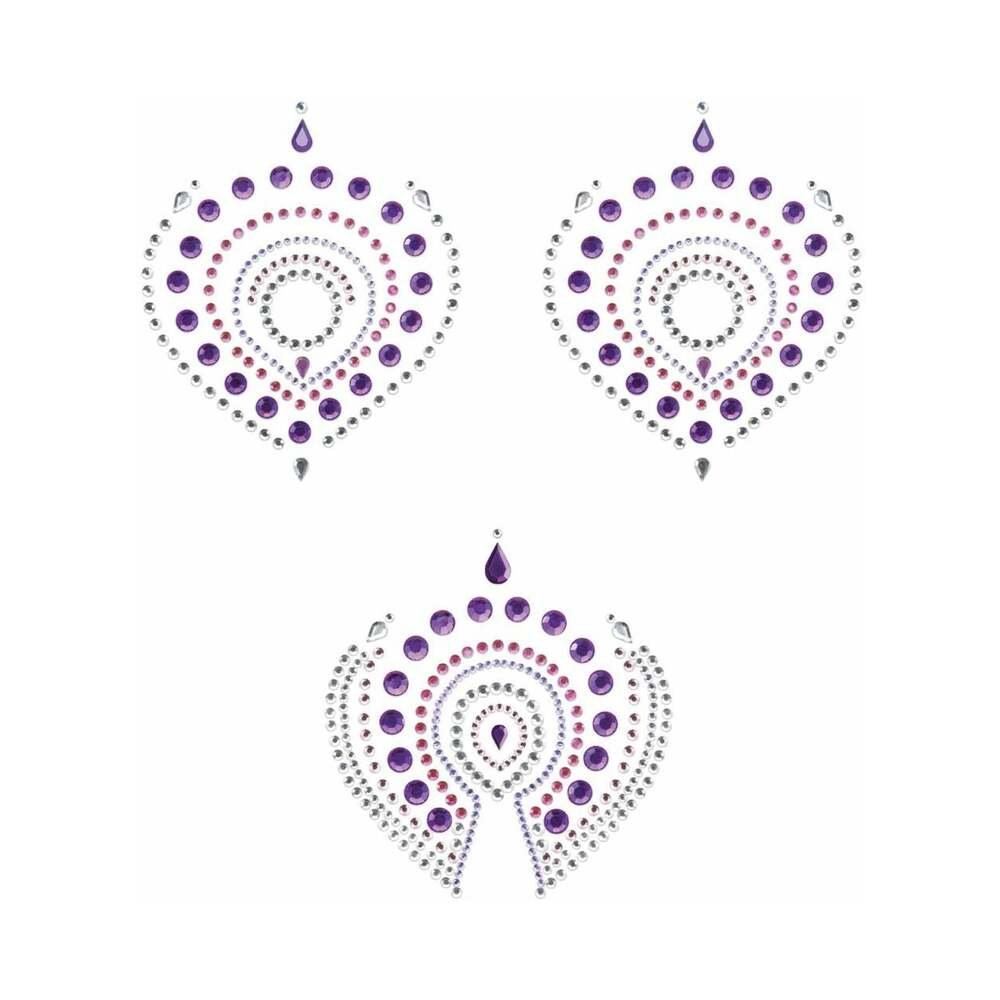 Bijoux Indiscrets Flamboyant Rhinestone Body Decorations Purple/Pink - Image 2