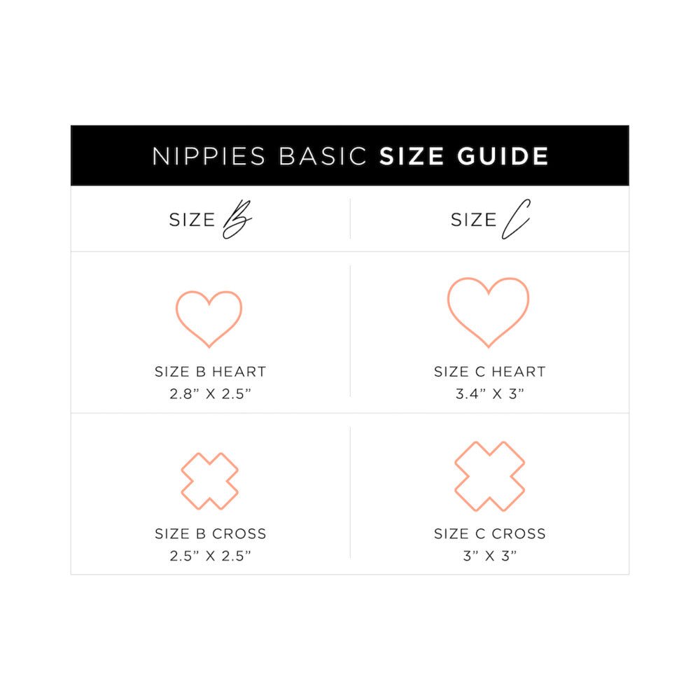 Nippies Basic Black Crosses Pasties Size C - Image 4