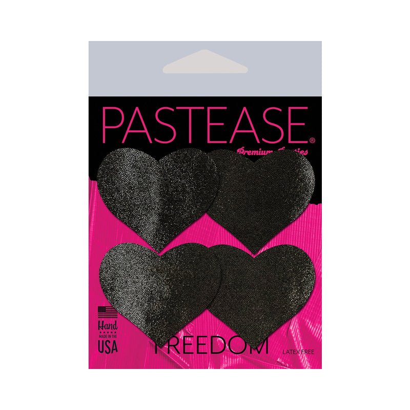 Pastease Petites Liquid Hearts Pasties Black 2-Pack - Image 3