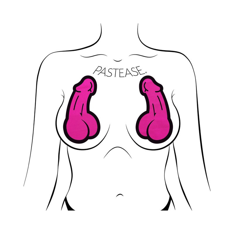 Pastease Penis Pasties Pink - Image 2