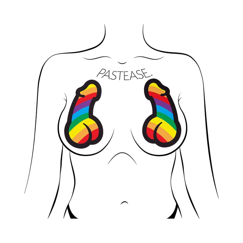Pastease Penis Pride Pasties Rainbow - Image 2