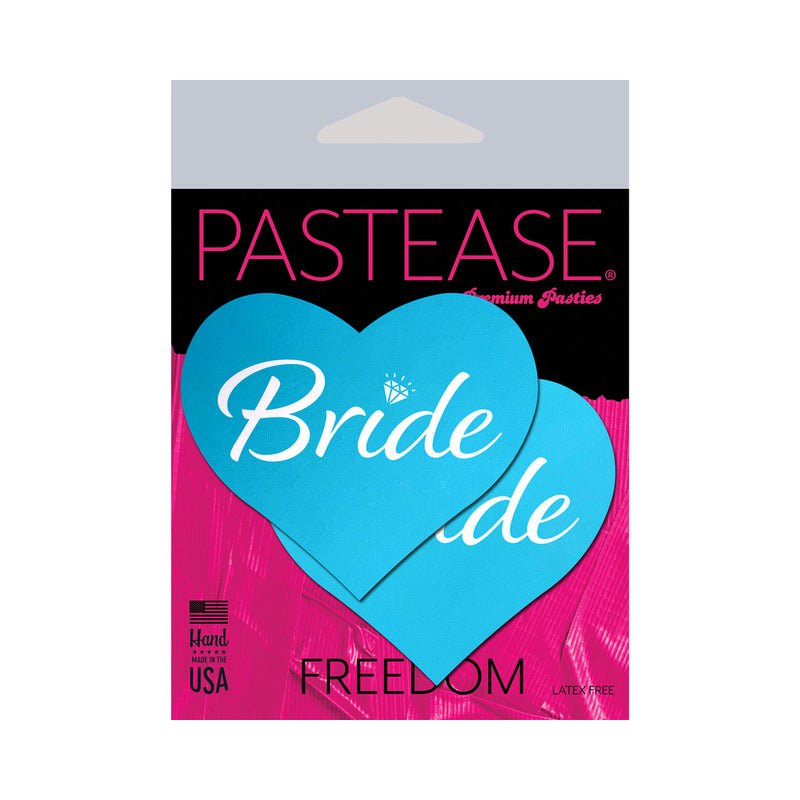 Pastease Bride Blue Heart Pasties - Image 3