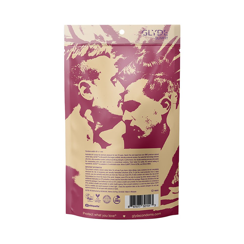 Glyde Slimfit Latex Condoms 36-Pack - Image 4