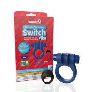 Screaming O Remote Controlled Switch Vibrating Ring Blue