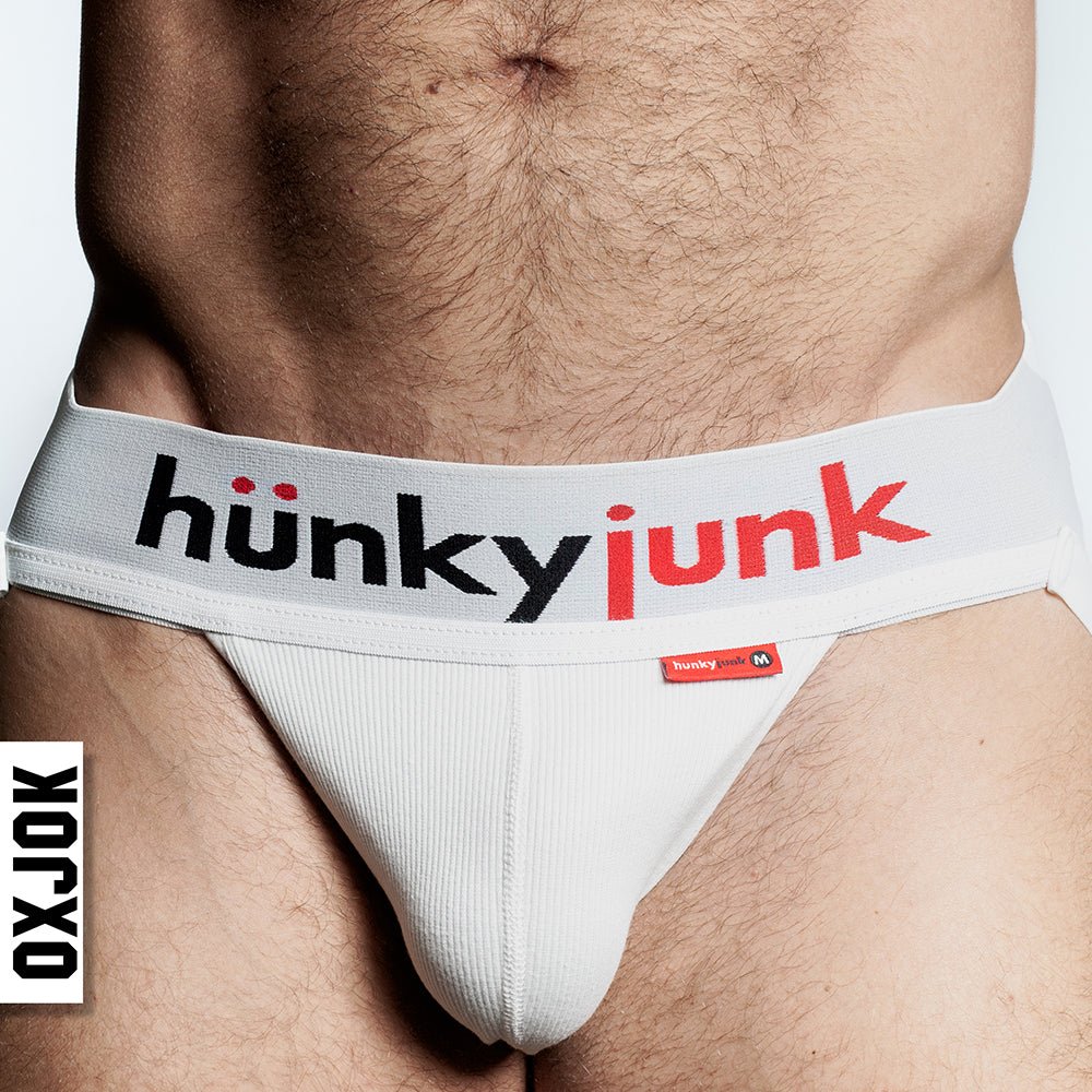Oxballs Oxjok Hunker Comfy-Pouch Slider-Strap Jock White Snow XL - Image 2