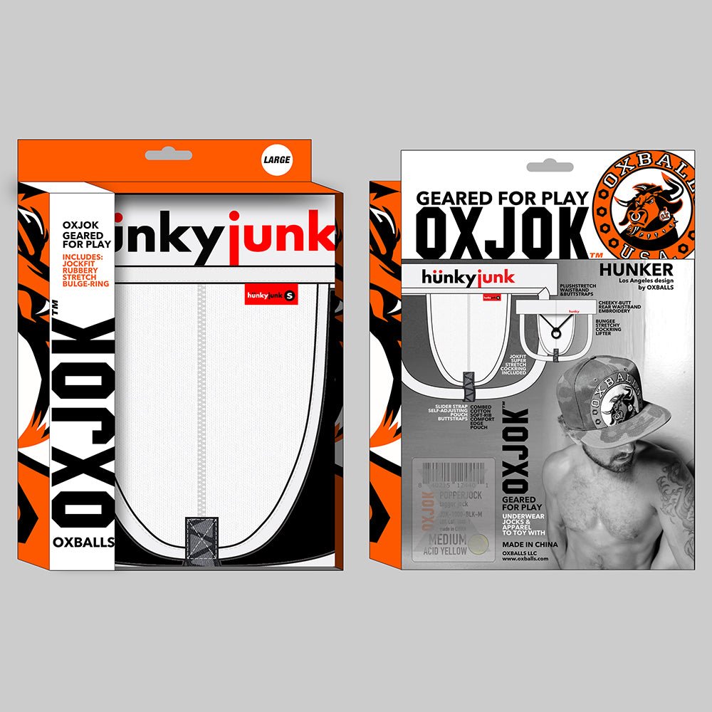 Oxballs Oxjok Hunker Comfy-Pouch Slider-Strap Jock White Snow XL - Image 6