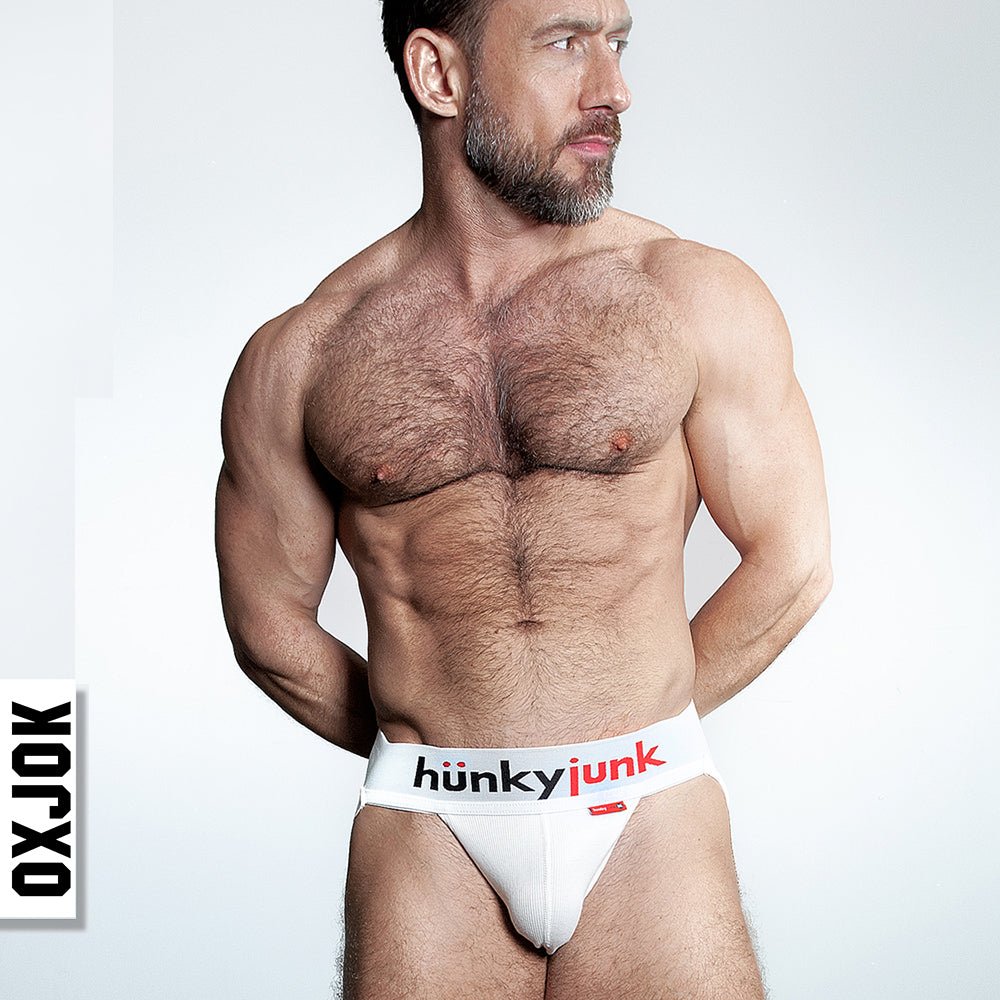 Oxballs Oxjok Hunker Comfy-Pouch Slider-Strap Jock White Snow 2XL - Image 4