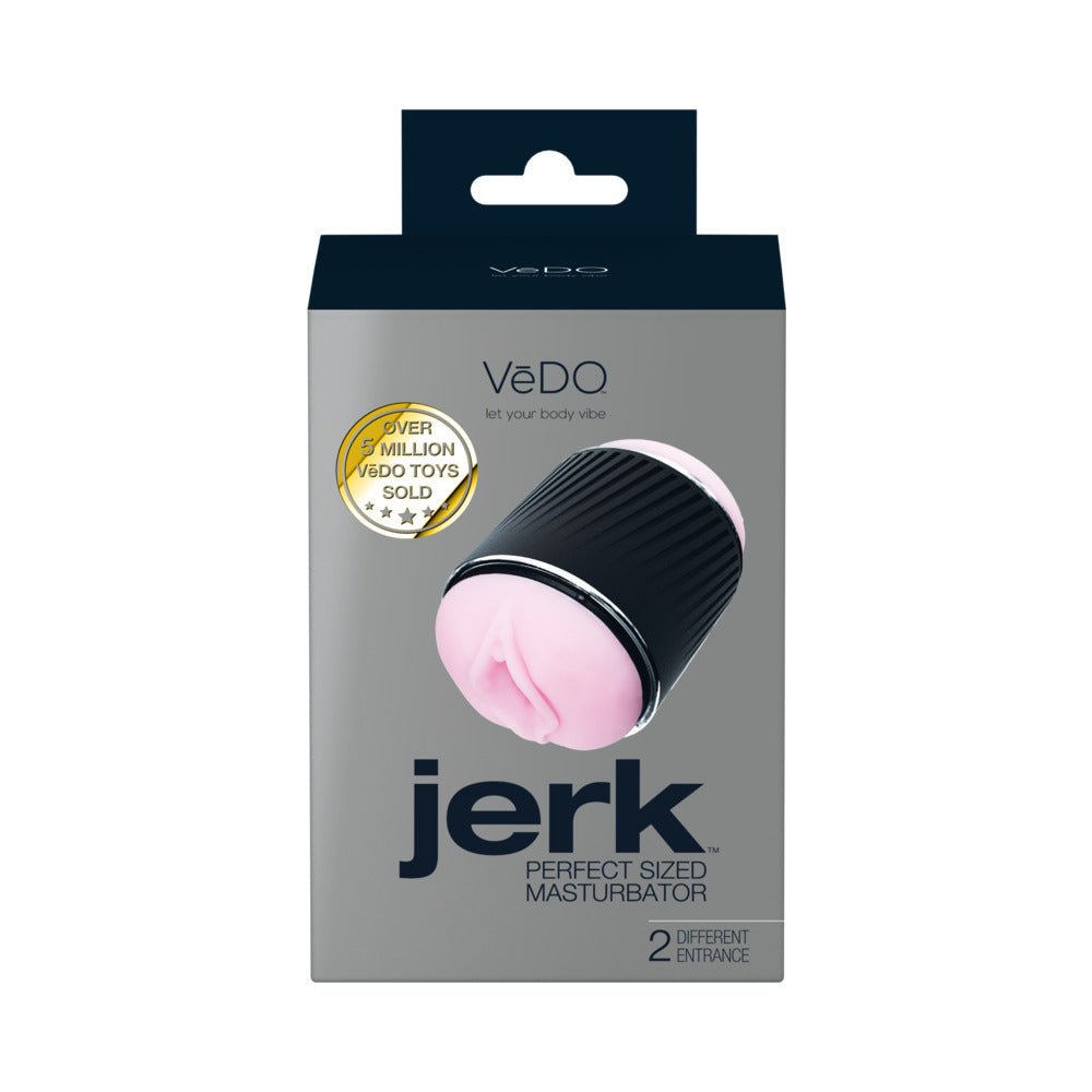 VeDO Jerk Masturbation Sleeve Black with Pink Sleeve - Image 6