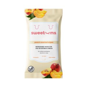 Sweetums Intimate Wipes Peach Scent (Unflavored) 30-Pack