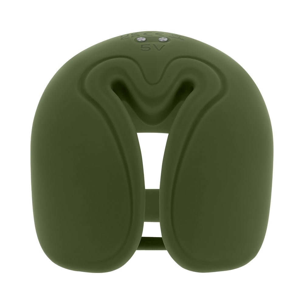Zero Tolerance Nutty Buddy Rechargeable Cock Ring Stimulator Silicone Green - Image 6
