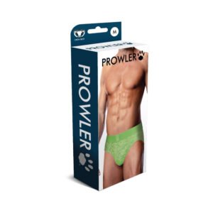 Prowler Lace Open Back Brief Neon Green M