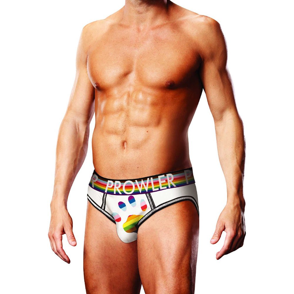 Prowler Oversized Paw Open Brief White M - Image 2