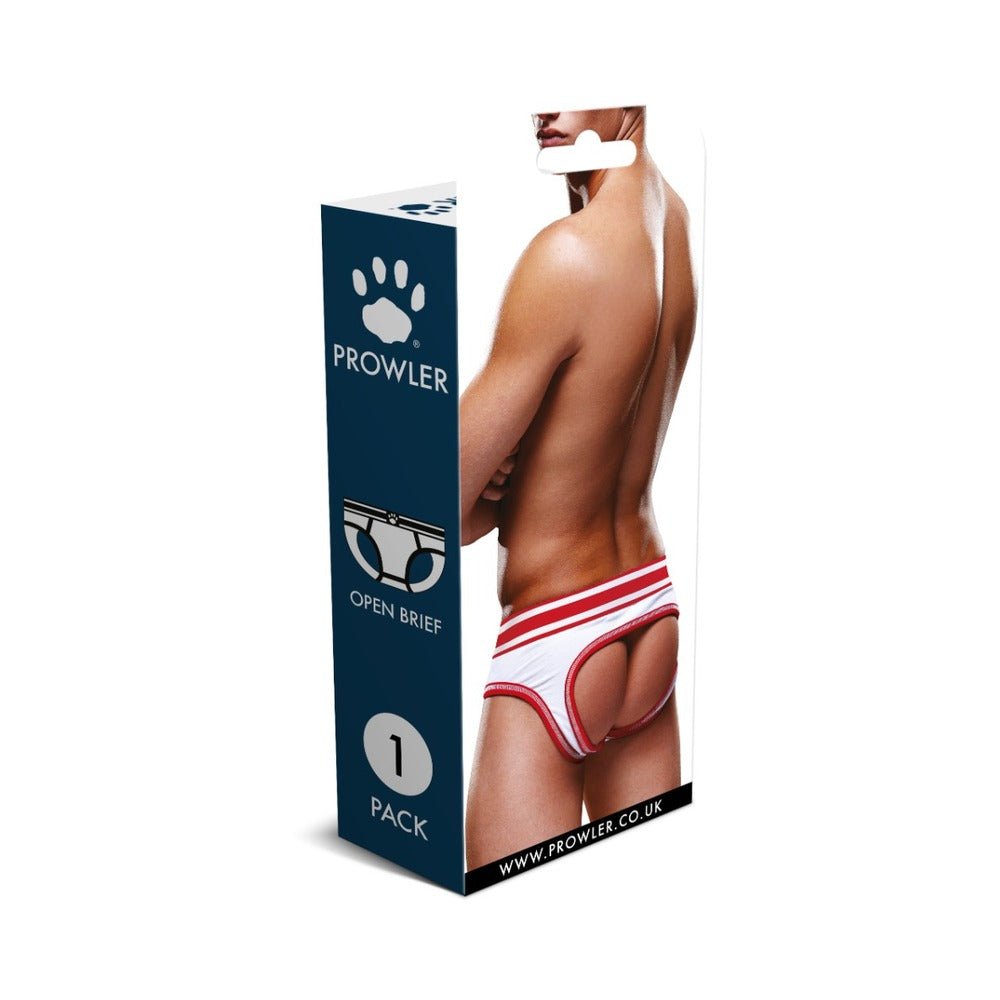 Prowler Open Brief White/Red S - Image 4