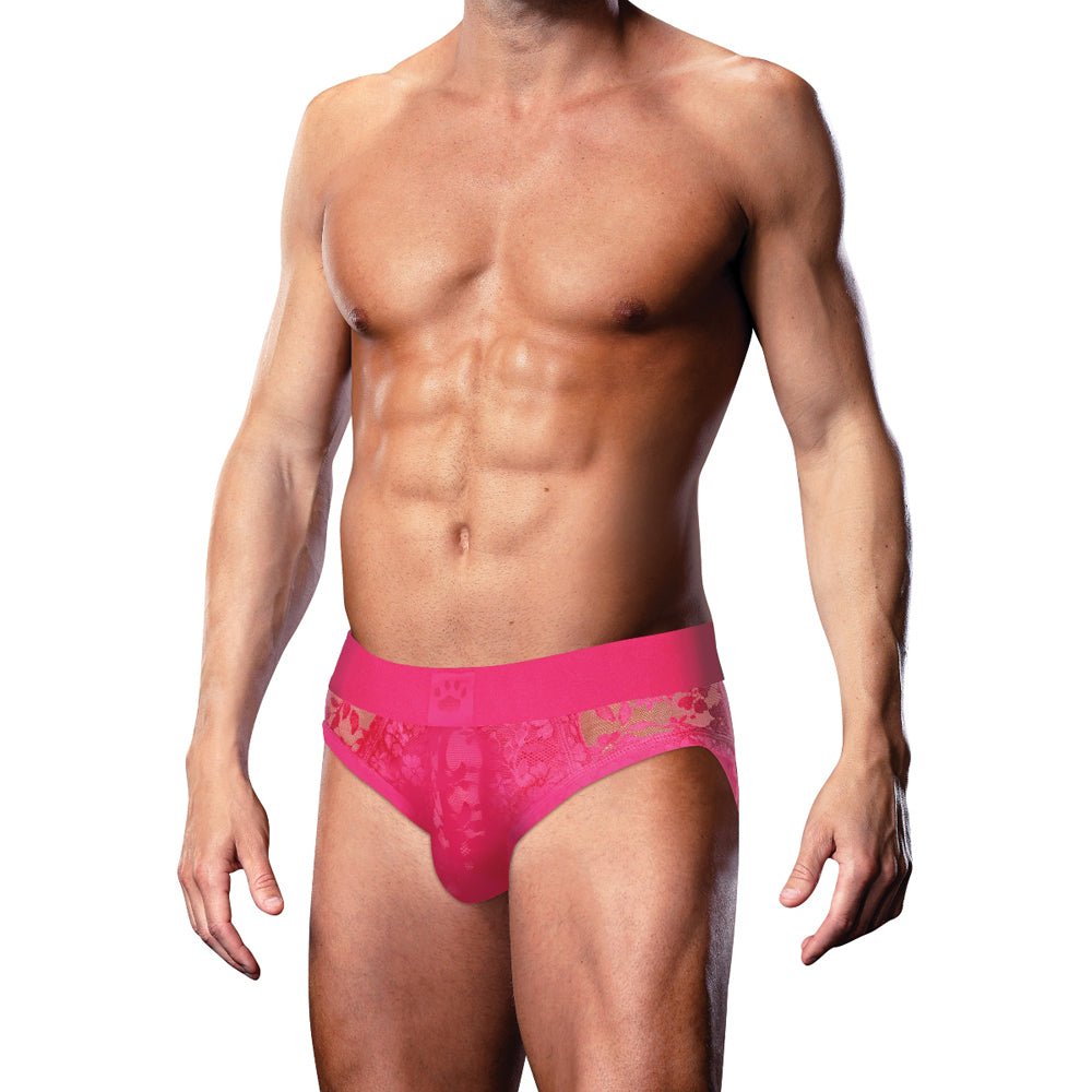 Prowler Lace Brief Pink L - Image 2