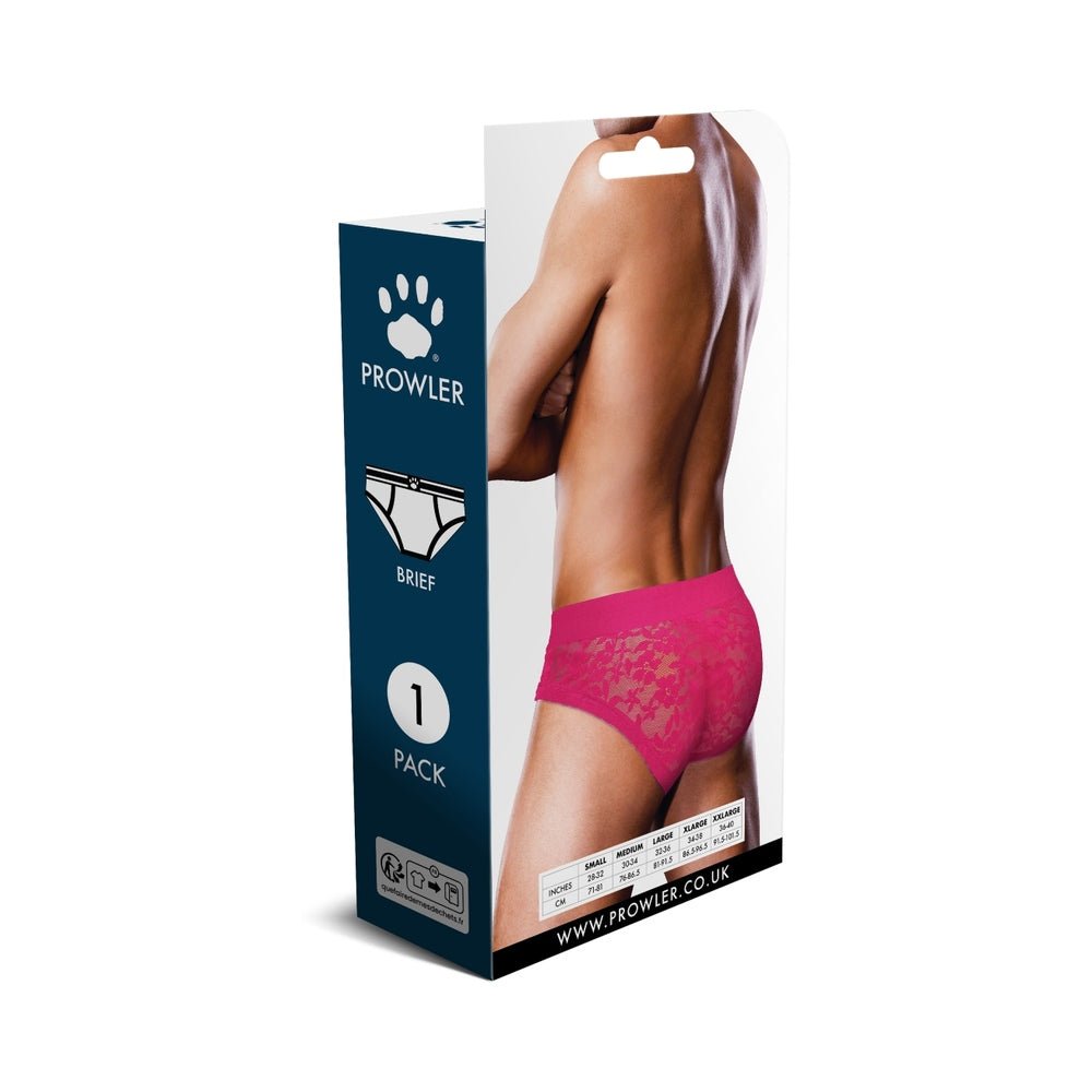 Prowler Lace Brief Pink L - Image 4