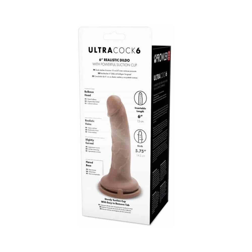 Prowler RED Ultra Cock 6 in. Realistic Dildo Caramel - Image 5