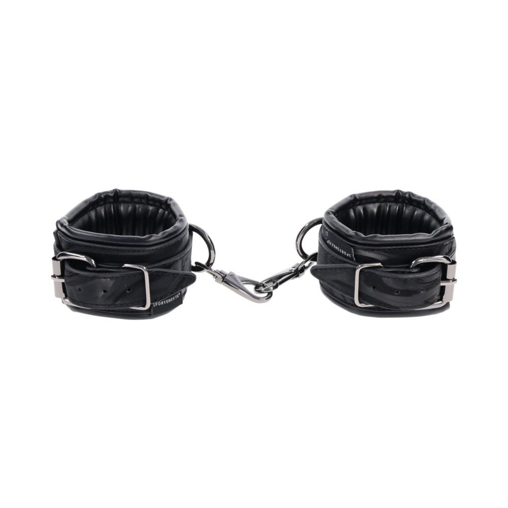 Sportsheets Velvet Noir Handcuffs - Image 3