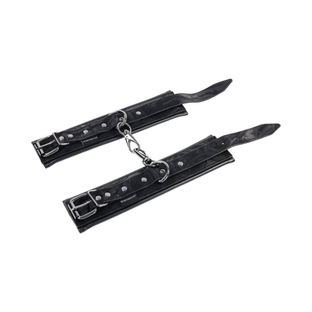 Sportsheets Velvet Noir Handcuffs - Image 5