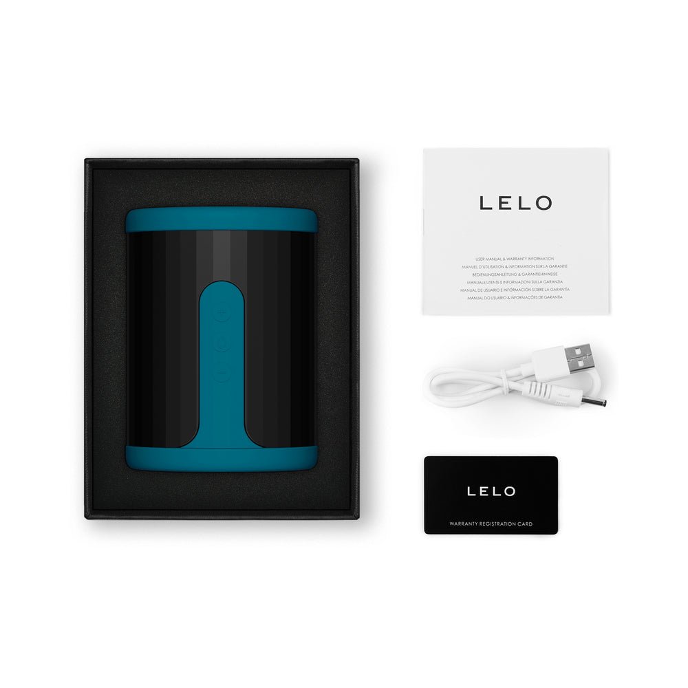 LELO F2S Massager & Stroker Teal - Image 3