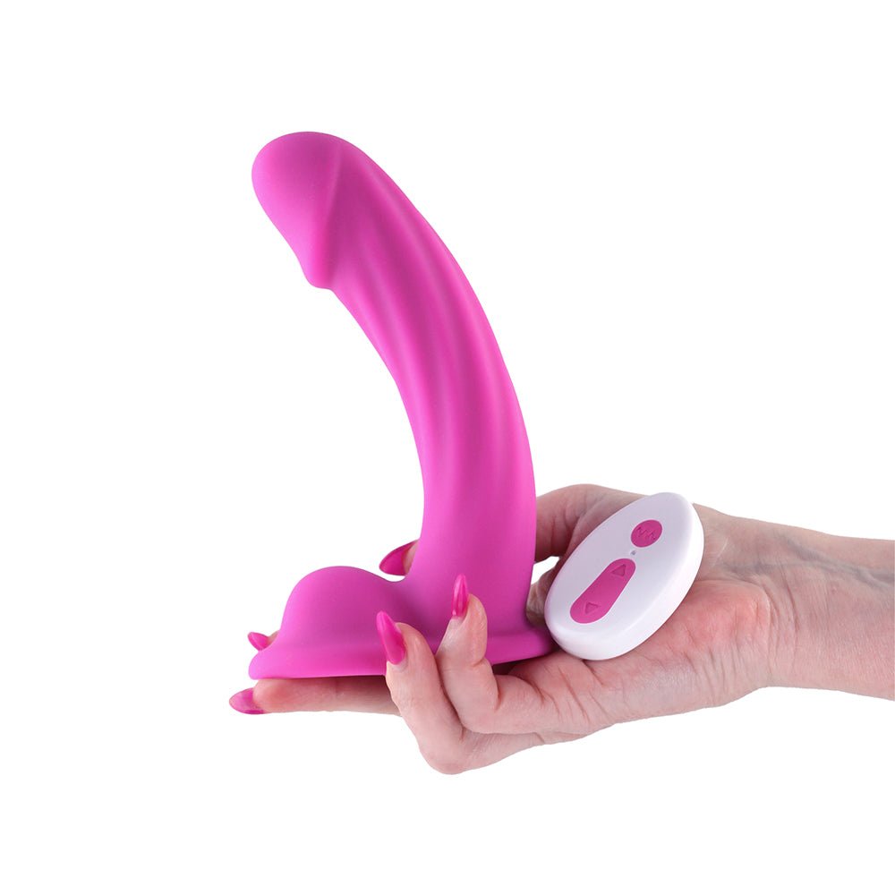 Colours Curve Vibrating 6 in. Dildo Pink - Image 3
