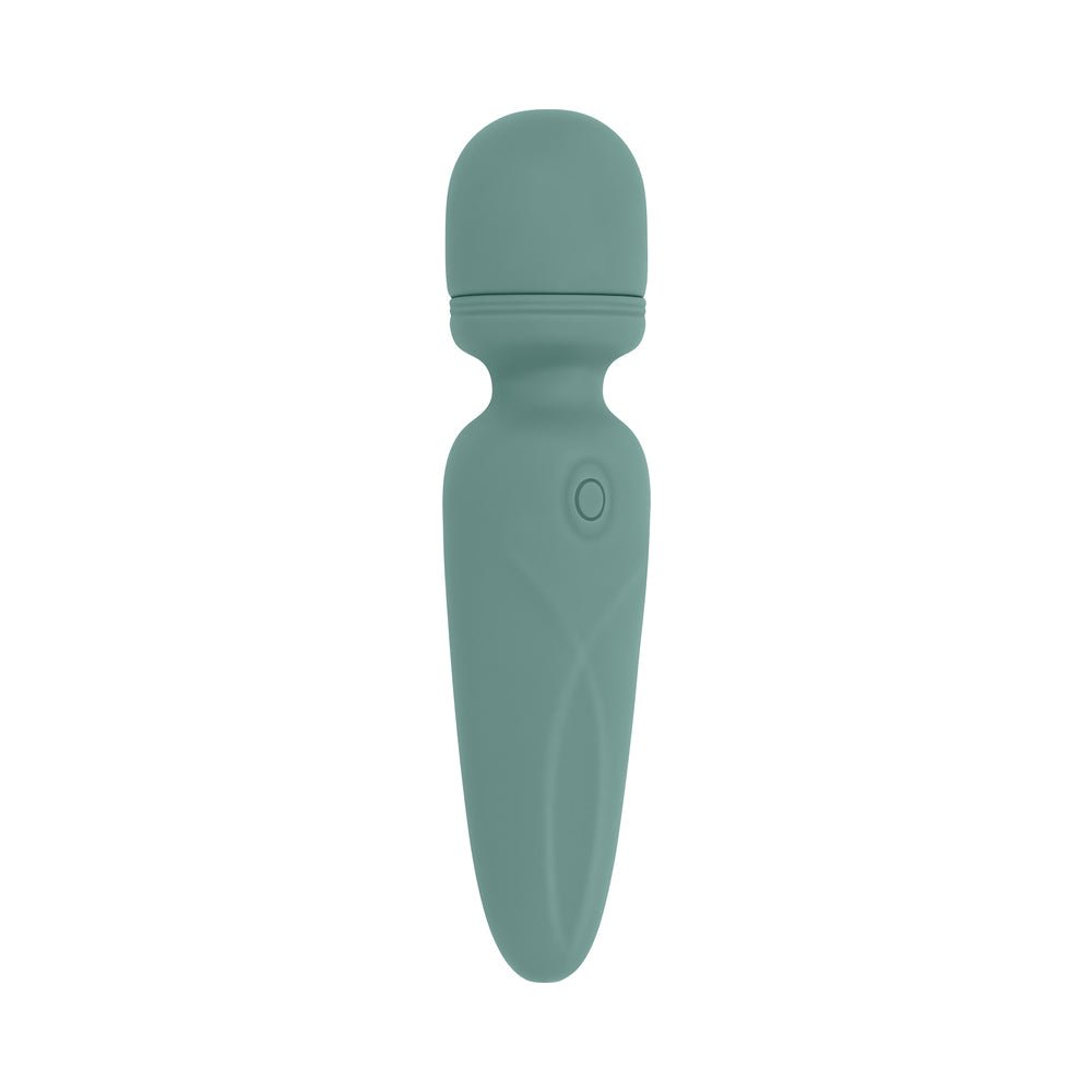 Evolved Rumble Wand Rechargeable Vibrating Mini Wand Silicone Green - Image 3
