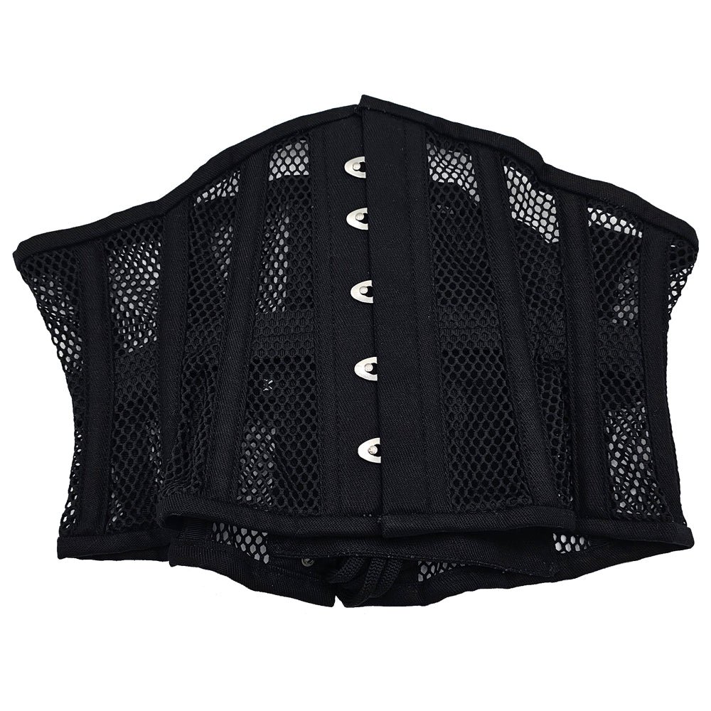 Rouge Mesh Corset Black S/M - Image 3
