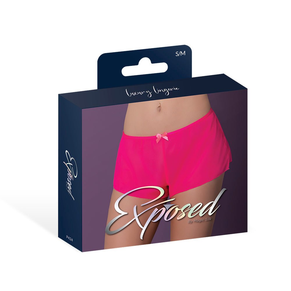 Magic Silk Pink Kink Flowy Boy Short Pink Glow S/M alternate view 4