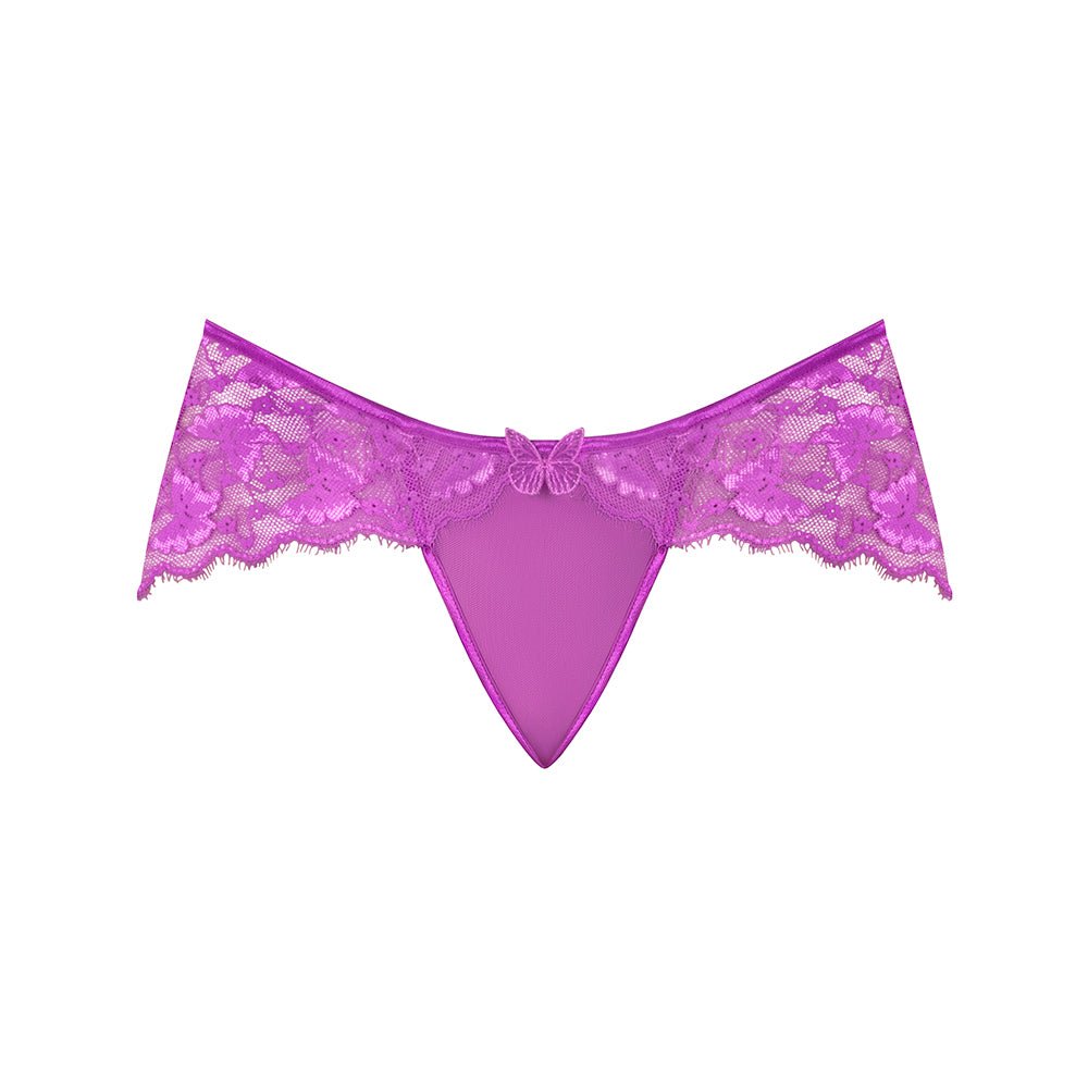 Magic Silk Butterfly Fantasies Boy Short Neon Purple Queen Size - Image 3