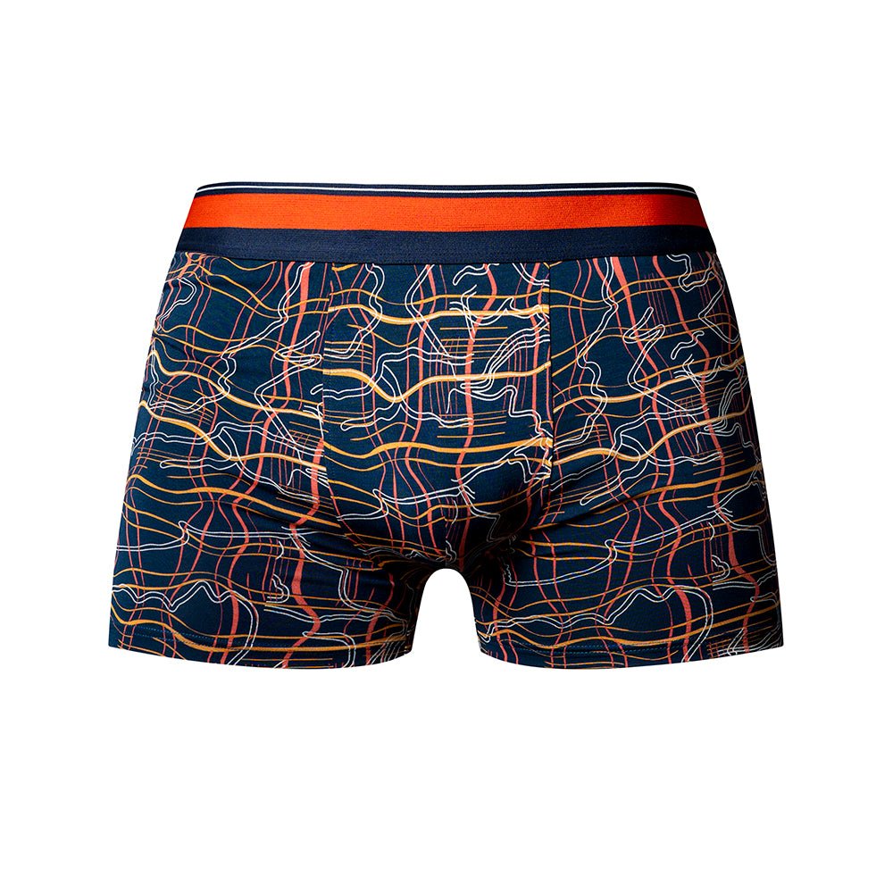Male Power Soo Cumfy Boxer Brief Navy/Orange L - Image 4