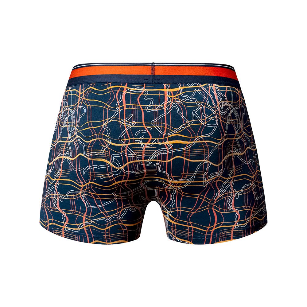 Male Power Soo Cumfy Boxer Brief Navy/Orange L - Image 5