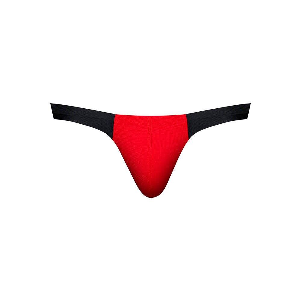 Male Power Hot Mesh Bong Thong Black/Red L/XL - Image 3